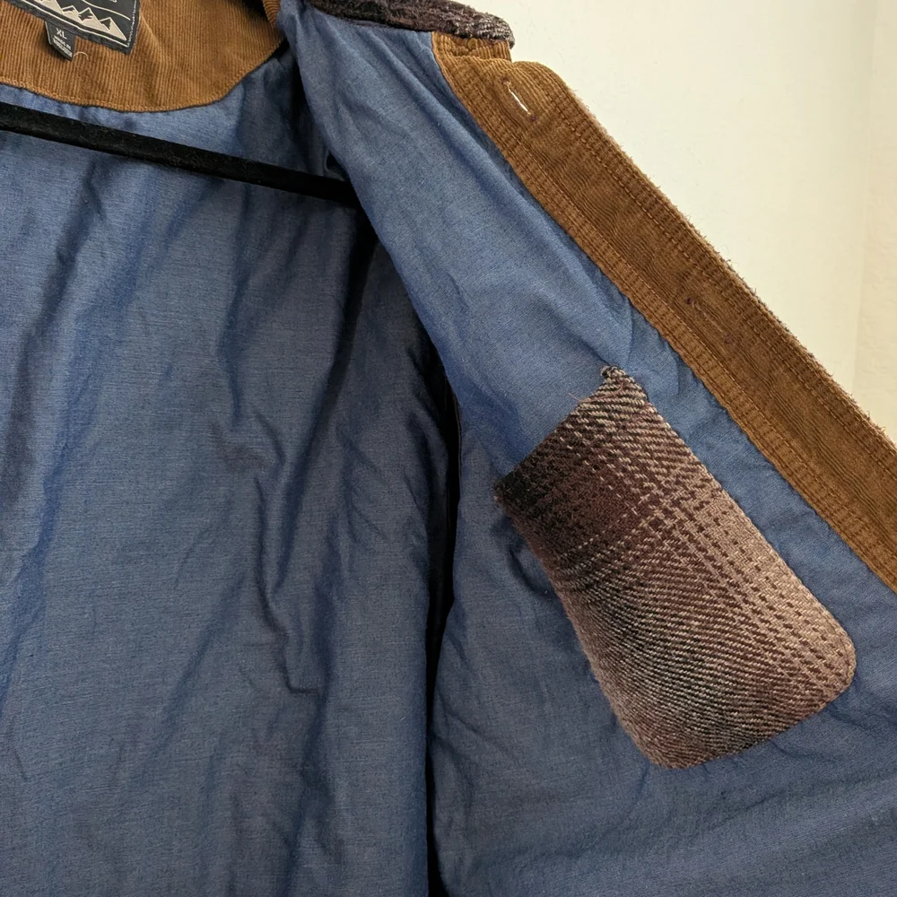 Jachs Men's Tan and Brown Plaid Shirt Jacket - Picture 12 of 13